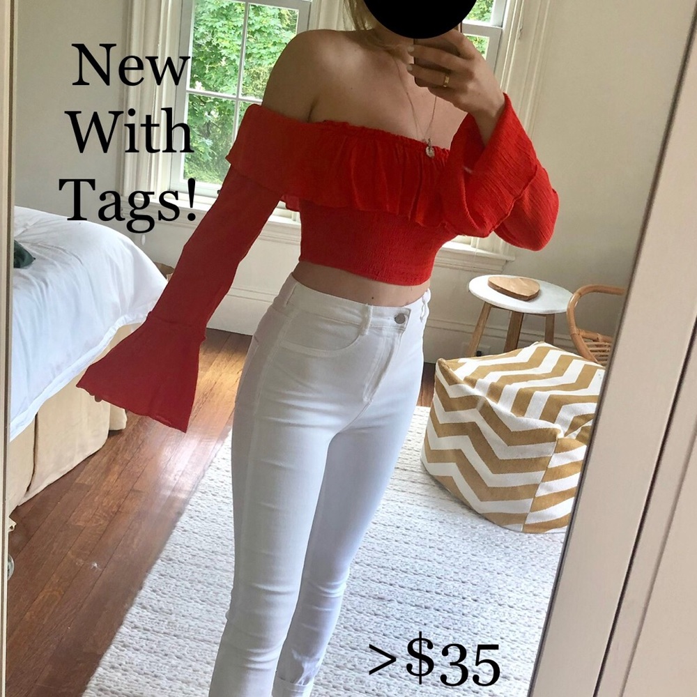 Urban Outfitters Crop Off the Shoulder